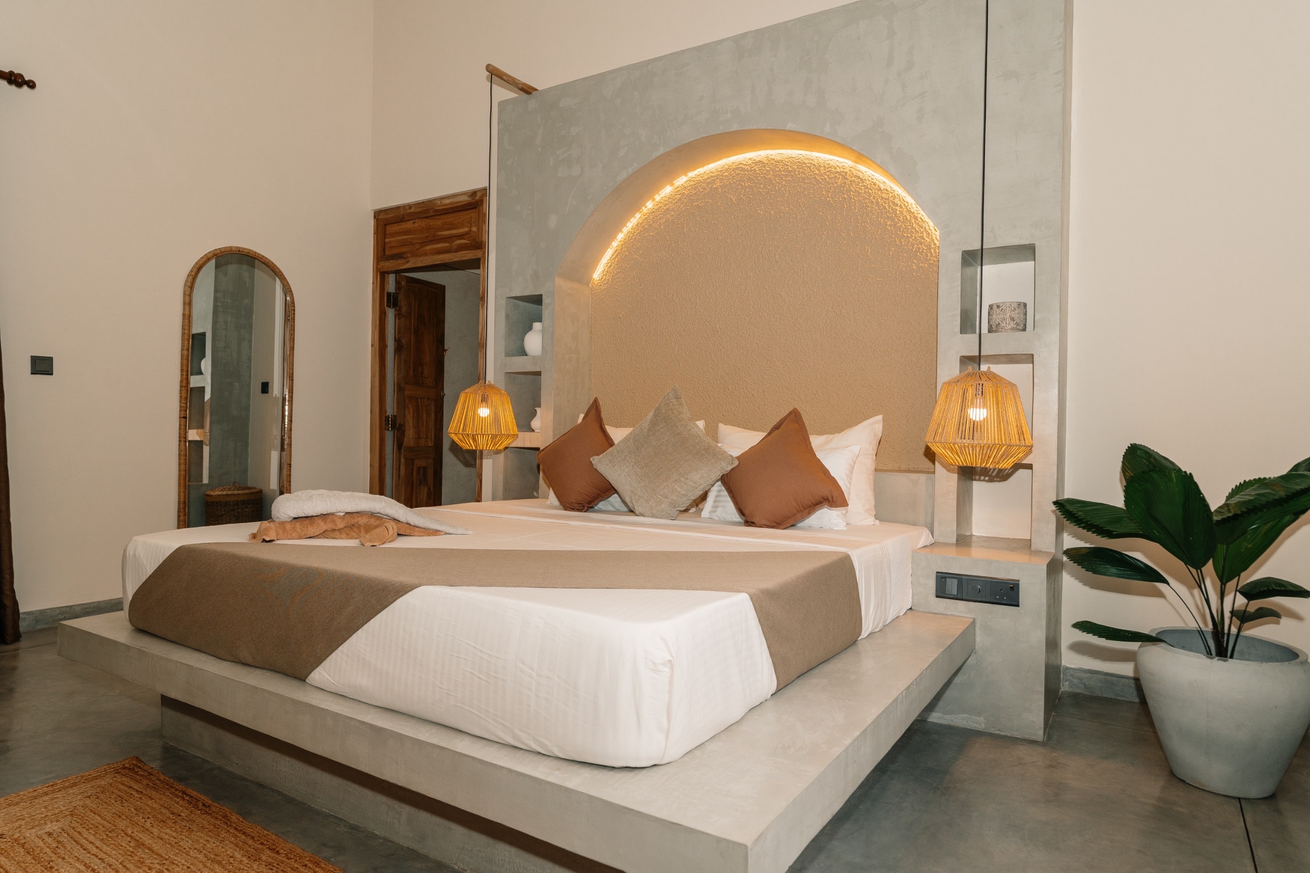 Second king bedroom at Villa Oura Spirit, Sri Lanka